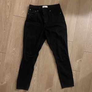 Abercrombie & Fitch Curve Love High Rise Skinny Jean - Black - 6L